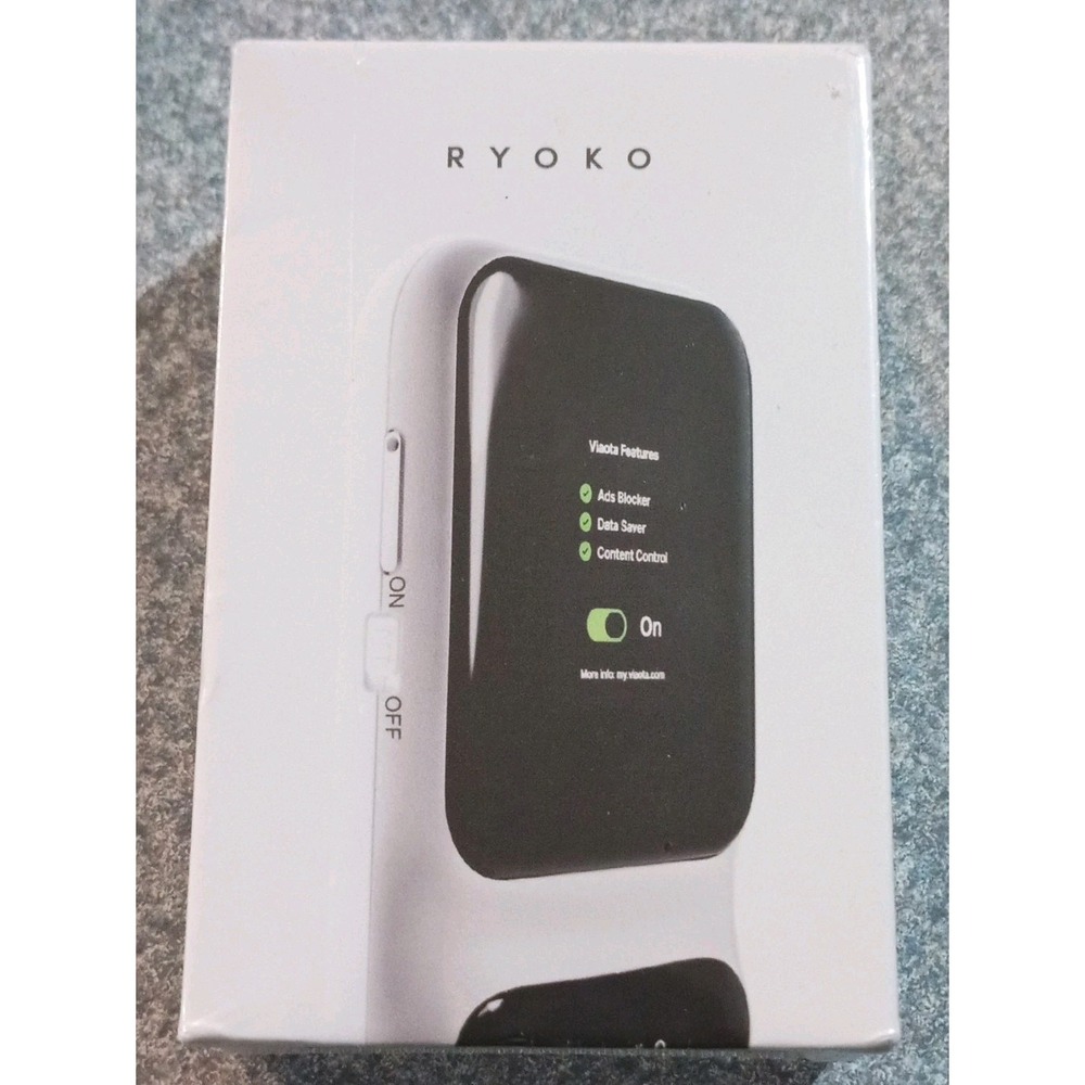 Ryoko 4G LTE Portable Wi-Fi Hotspot Modem Unlocked Black 2BFHE-M603 RJ45